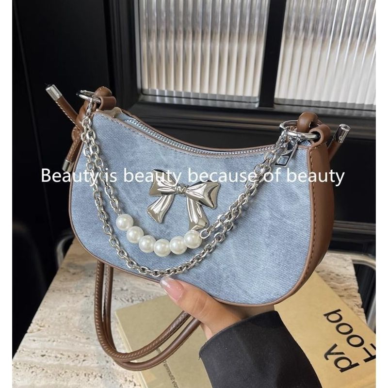 Luxury Bags Wholesale - Tas Selempang Wanita Mewah Rantai Mutiara