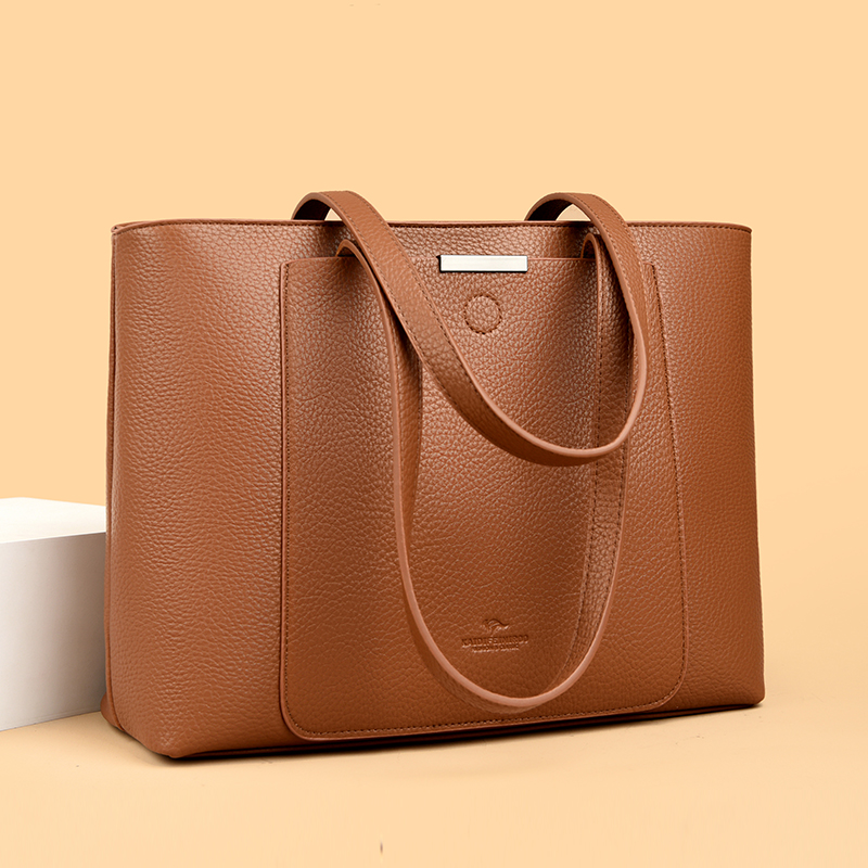 Luxury Bags For School - Tas Tangan Kulit Pu Lembut Merek