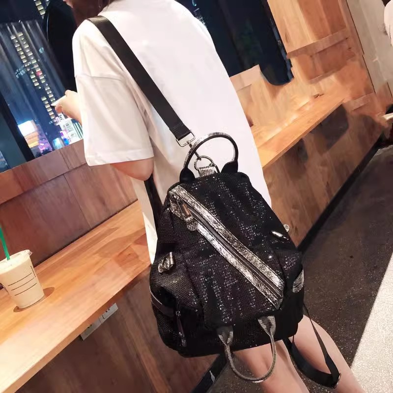 Tas punggung payet nilon wanit - Luxury Bags For School ulasan dan harga