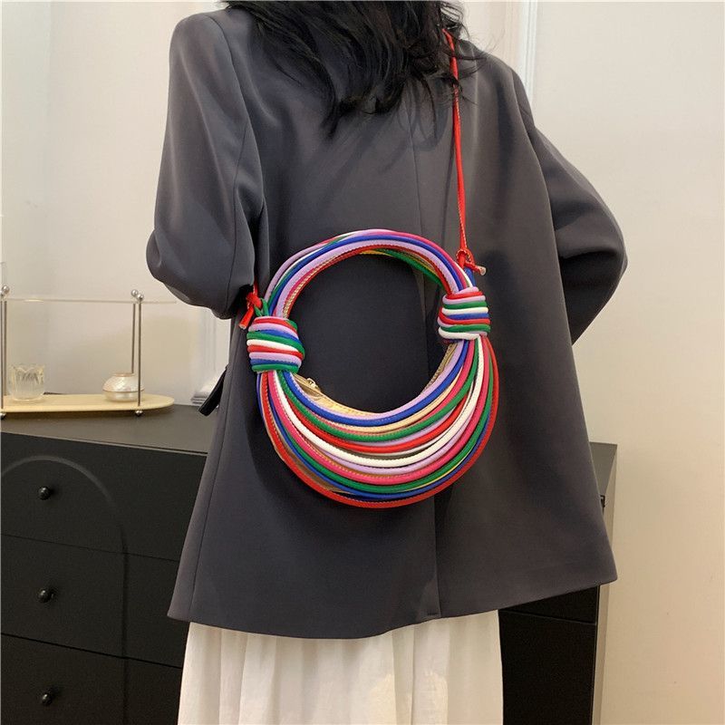 Tas Anyaman Warna-warni yang T - Luxury Bags Levels ulasan dan harga
