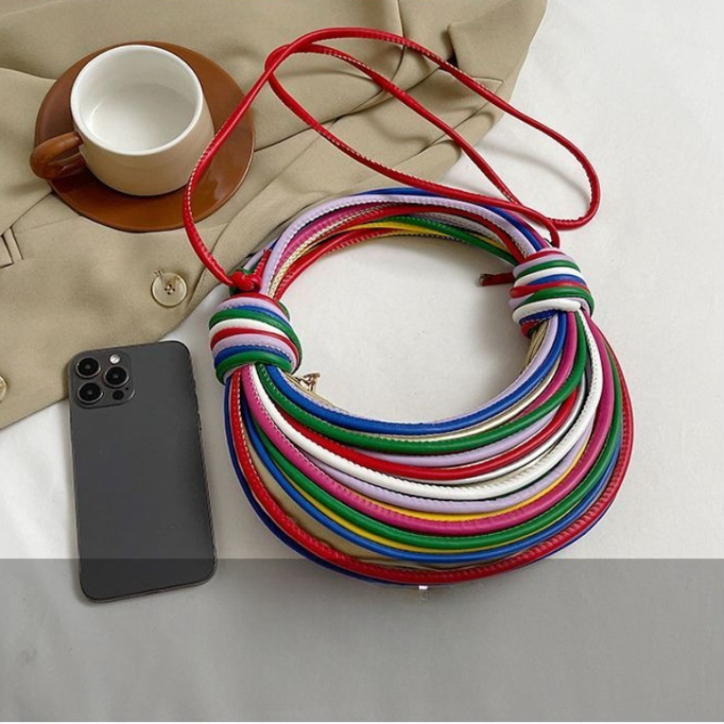 Tas Anyaman Warna-warni yang T - Luxury Bags Levels ulasan dan harga