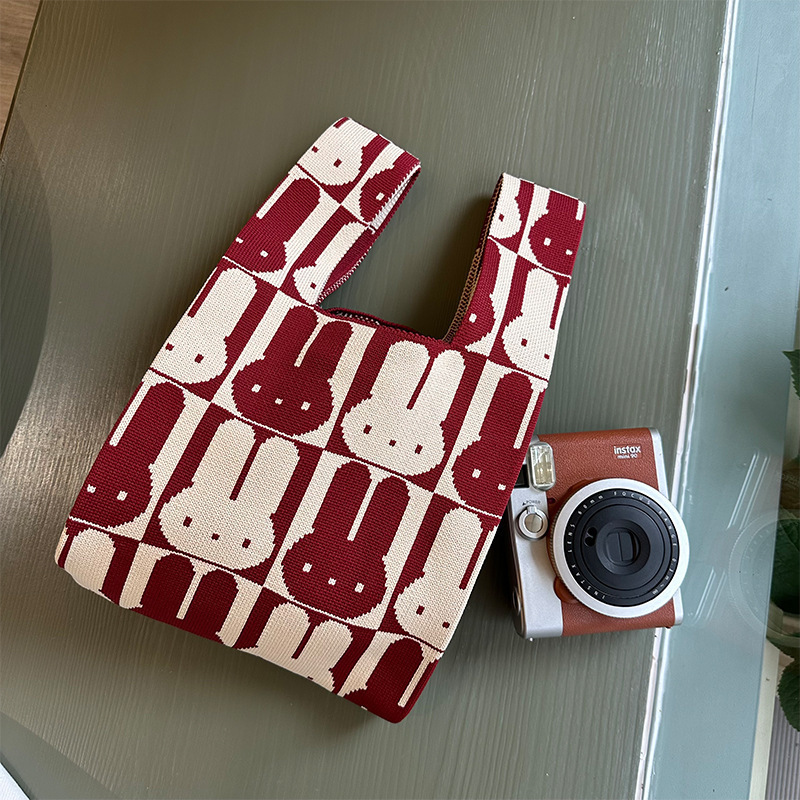 Tas Tote Rajut Mewah Miffy Red - Luxury Bags Luggage ulasan dan harga